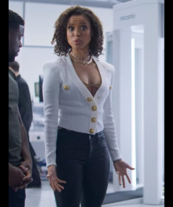 Abby Lift 2024 White Wool Cropped Jacket