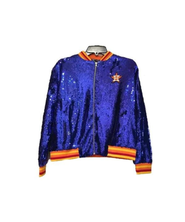 Astros Sequin Blue Jacket