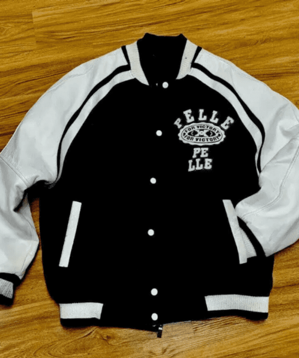 Black & White Pelle Pelle Leather Jacket