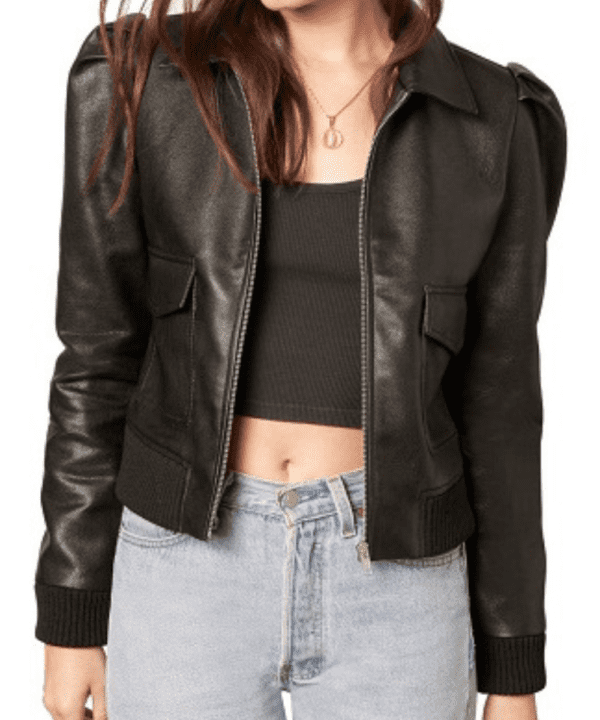 Boss Mode Cropped Faux Leather Jacket