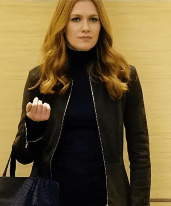 Mireille Enos The Catch Season 01 Peplum Jacket