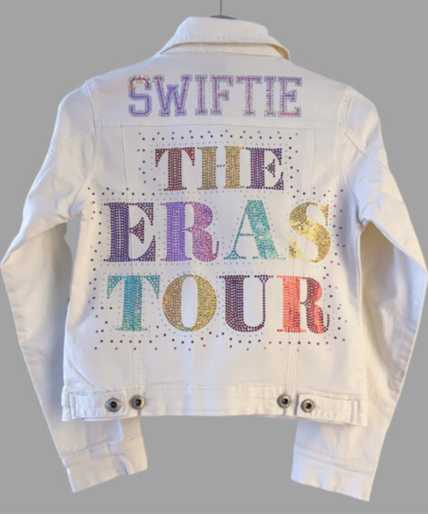 Swiftie The Eras Tour White Denim Jacket