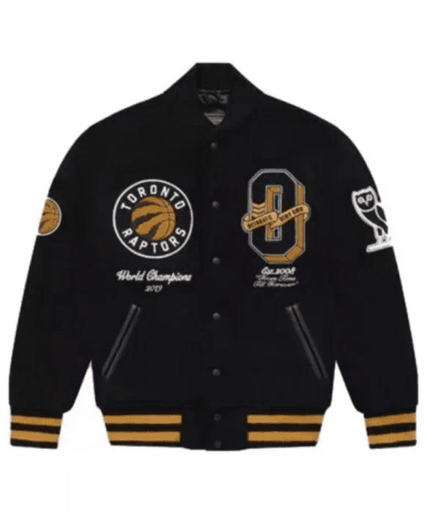 OVO Toronto Raptors Varsity Black Wool Jacket
