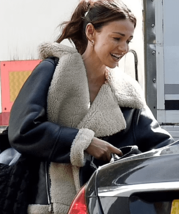 Fool Me Once Michelle Keegan Shearling Leather Jacket