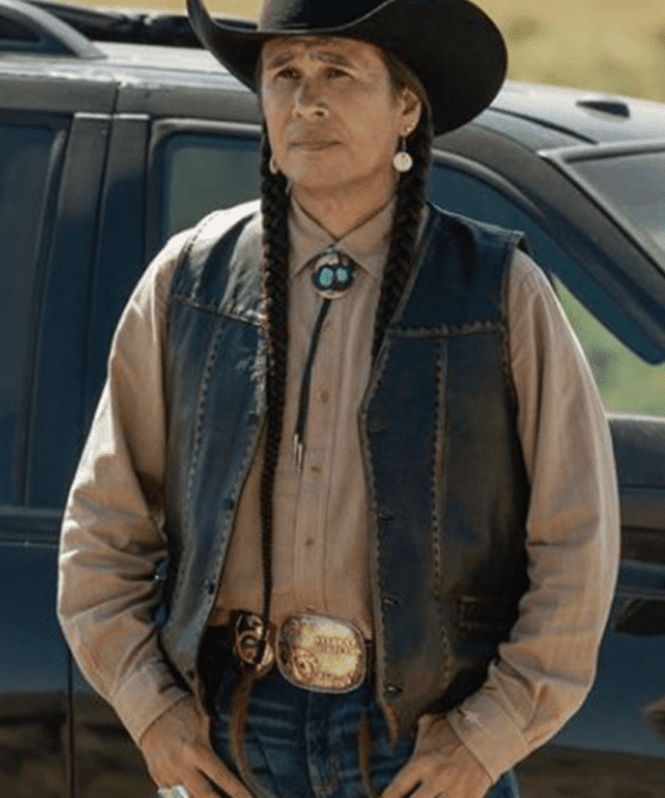 Mo Yellowstone Moses Brings Plenty Leather Vest