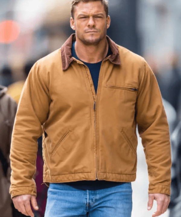 Reacher Alan Ritchson Brown Jacket