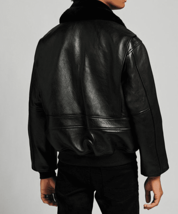 Black Leather Flight Jacket