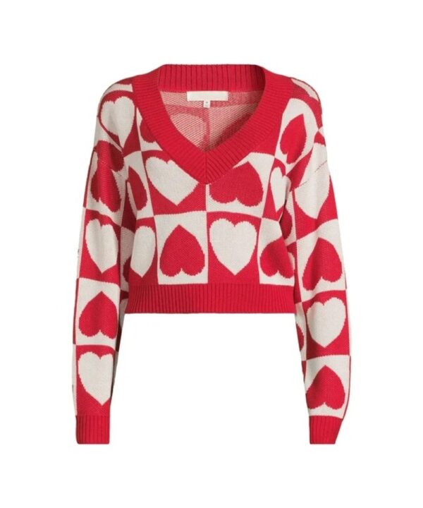 Valentines Day Red and White Sweater