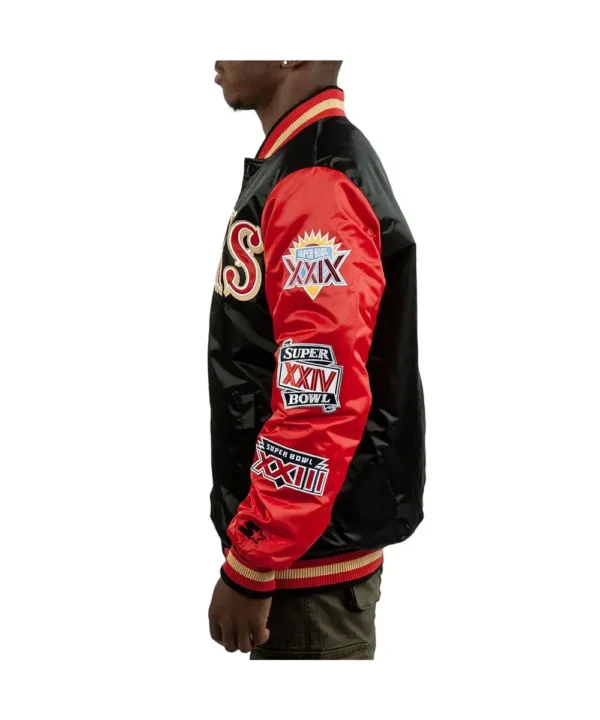 Champs Patches San Francisco 49ers Satin Jacket