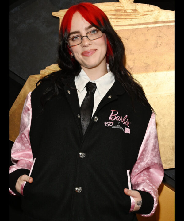 Billie Eilish Grammy Awards Barbie Varsity Jacket