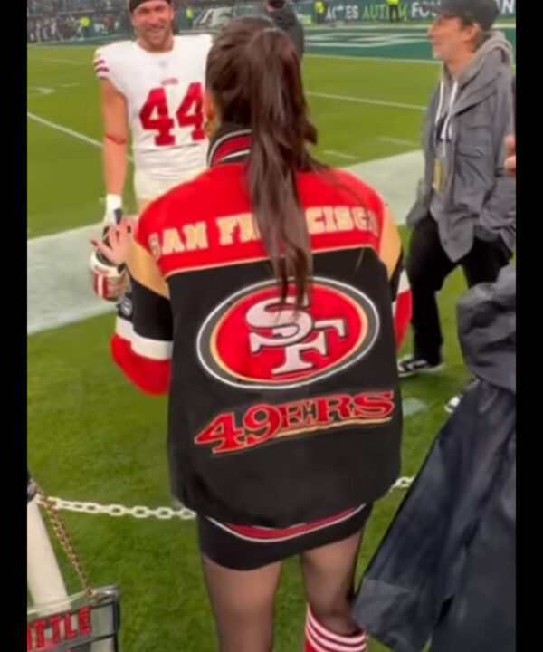 49ers Kristin Juszczyk Suede Jacket