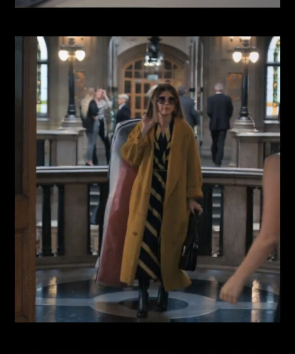 Marisa Tomei Upgraded 2024 Yellow Long Coat