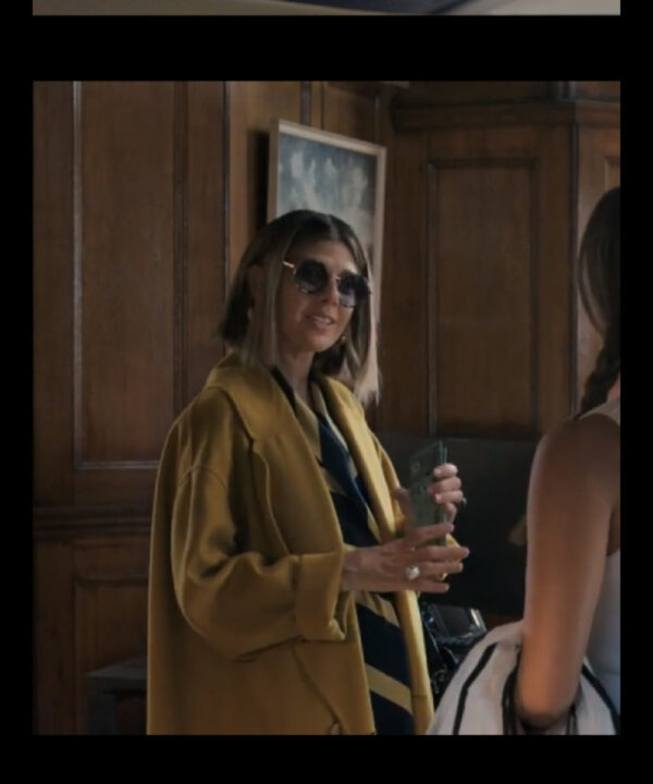Marisa Tomei Upgraded 2024 Yellow Long Coat