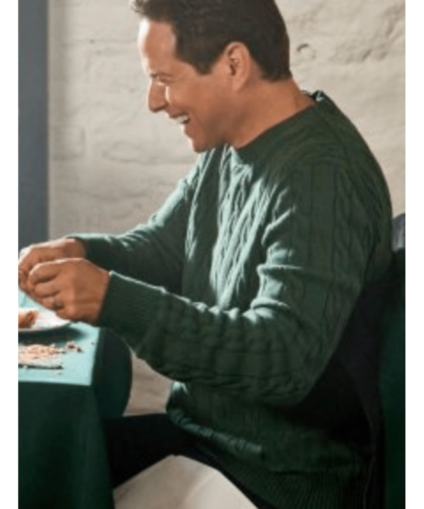 A Merry Scottish Christmas Scott Wolf Green Sweater
