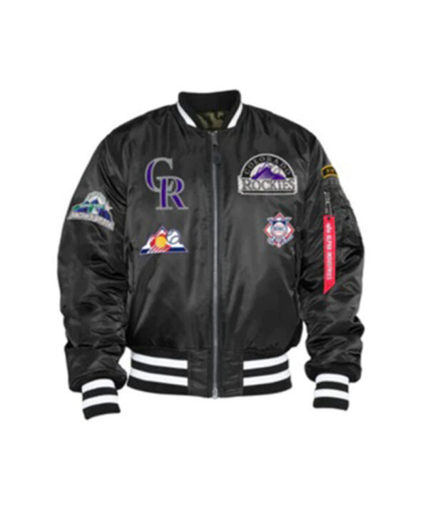 Colorado Rockies Alpha Industries X New Era MA-1 Jacket