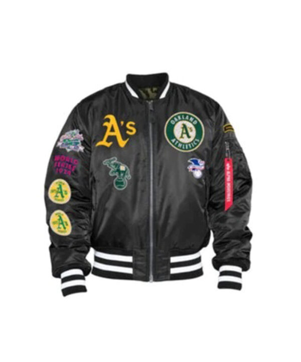 Oakland Athletics Alpha Industries X New Era MA-1 Jacket