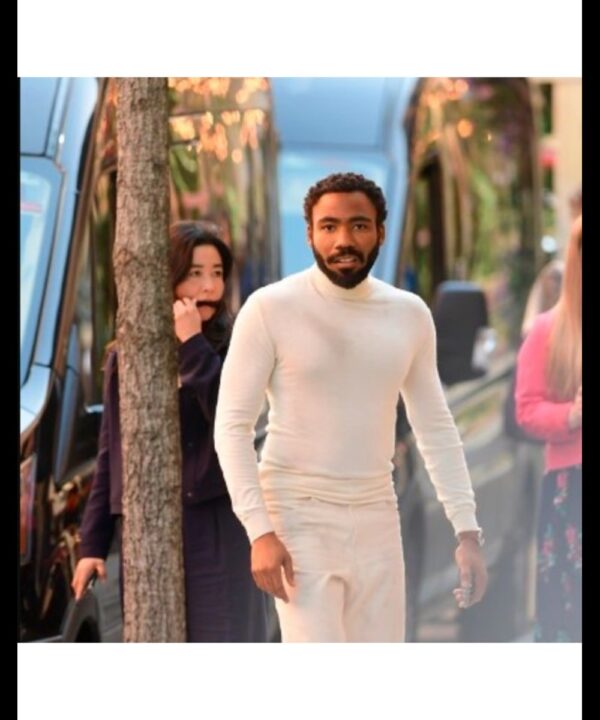 Mr. & Mrs. Smith 2024 Donald Glover White Turtleneck Sweater