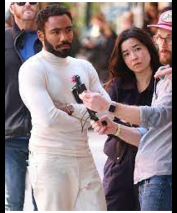 Mr. & Mrs. Smith 2024 Donald Glover White Turtleneck Sweater