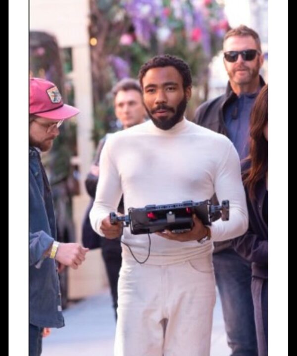 Mr. & Mrs. Smith 2024 Donald Glover White Turtleneck Sweater