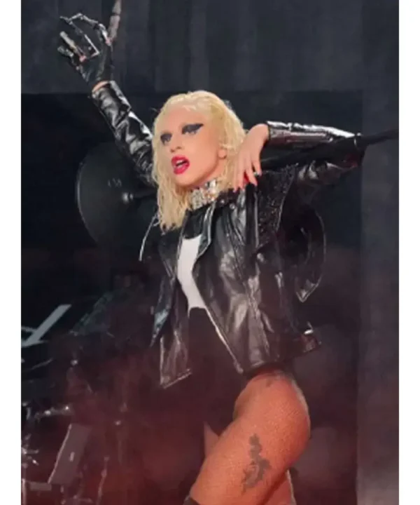 Lady Gaga The Chromatica Ball Black Leather Jacket
