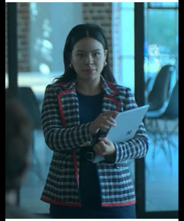 Good Trouble S05 Cierra Ramirez Plaid Blazer