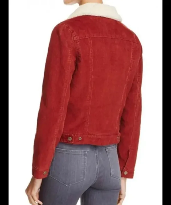 Stranger Things Nancy Wheeler Red Denim Jacket