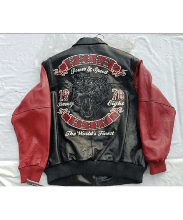 Pelle Pelle Black and Red Leather Jacket