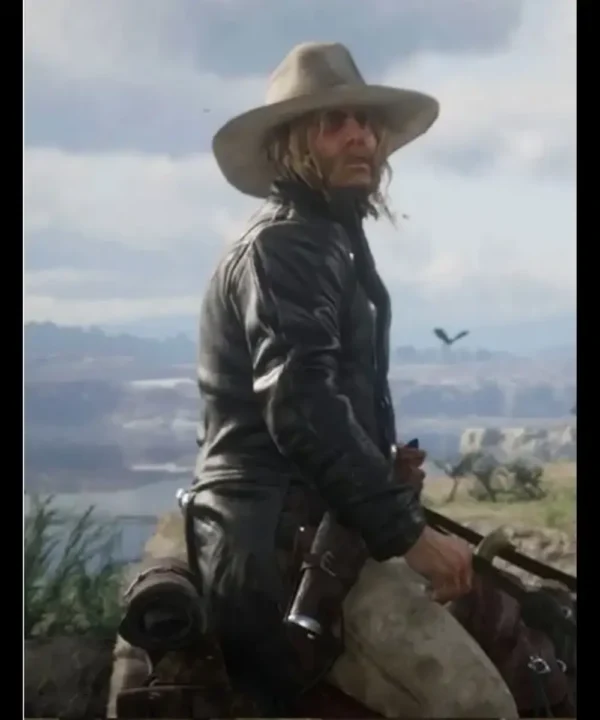 Red Dead Redemption 2 Micah Bell Tail Black Leather Jacket