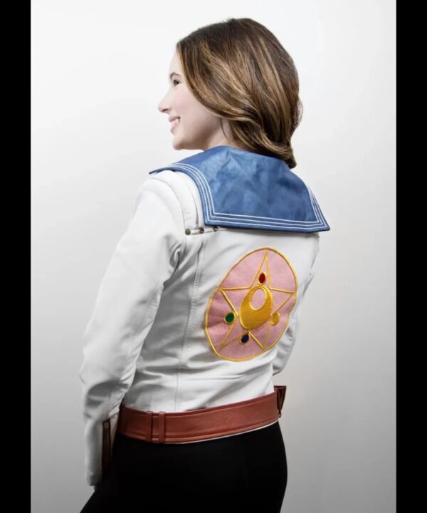 Sailor Moon White Leather Jacket