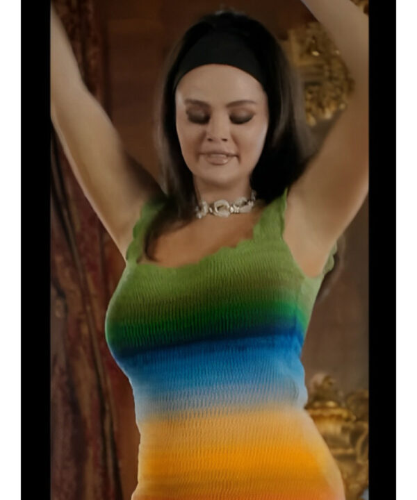 Selena Gomez Love On Rainbow Knitted Dress