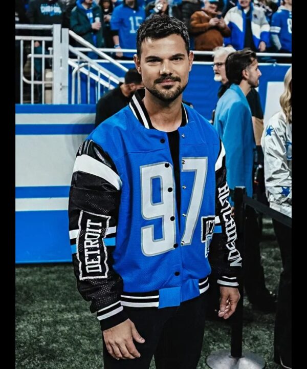 Kristin Juszczyk Taylor Lautner Detroit Lions Jacket