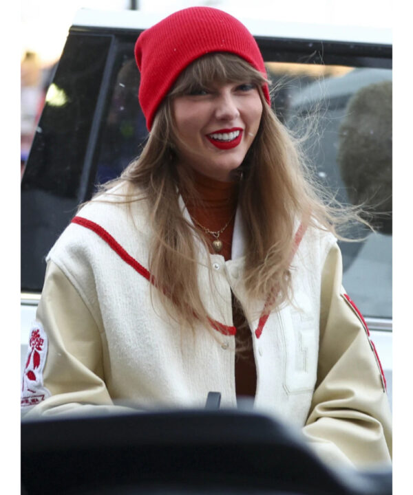 Taylor Swift Blank Canvas Project X Kilo Kish Bouclé Varsity Jacket