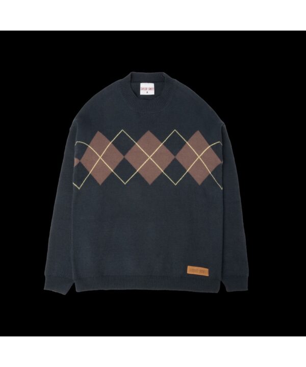 Taylor’s Swift Version Navy Argyle Sweater