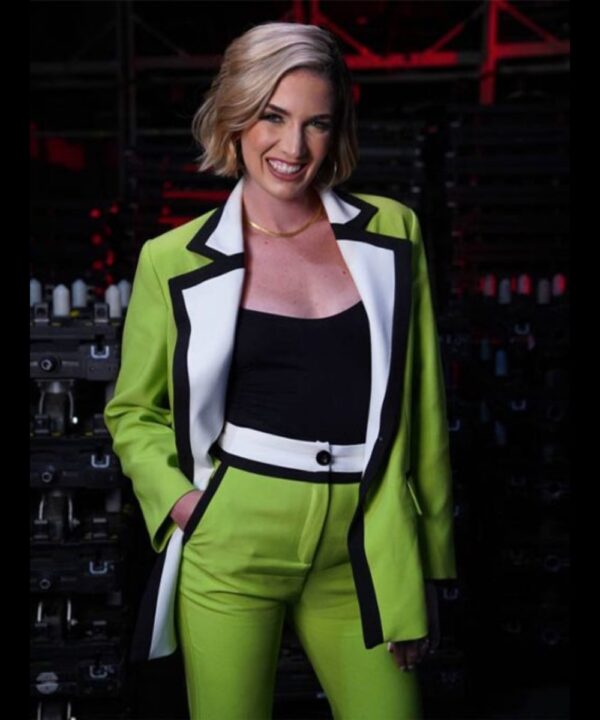 WWE Smackdown 2023 Megan Morant Green Suit