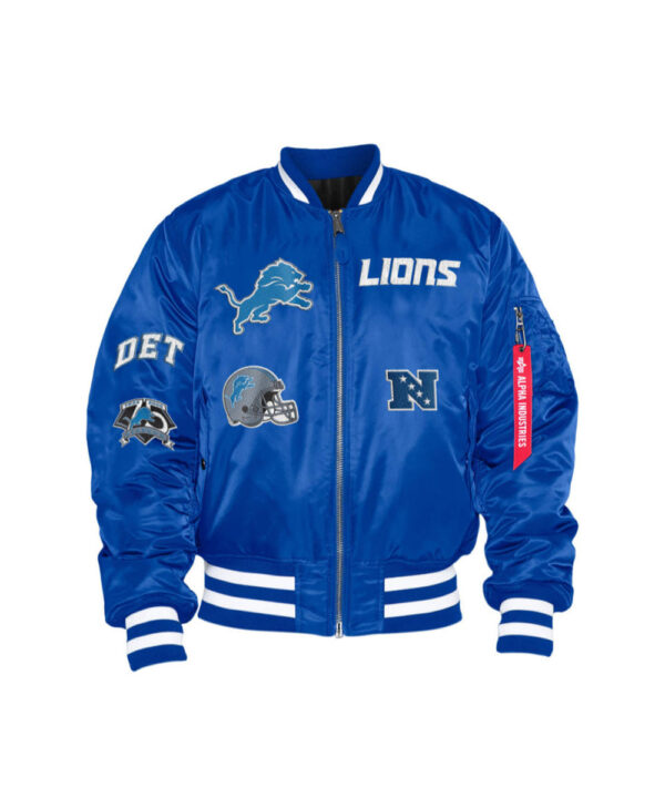 Detroit Lions Alpha Industries X New Era MA-1 Jacket