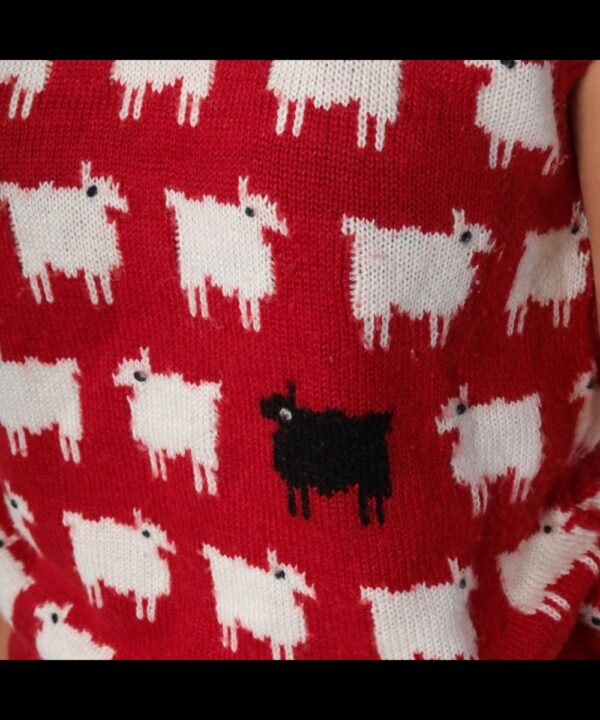 Lady Diana Red Sheep Vest