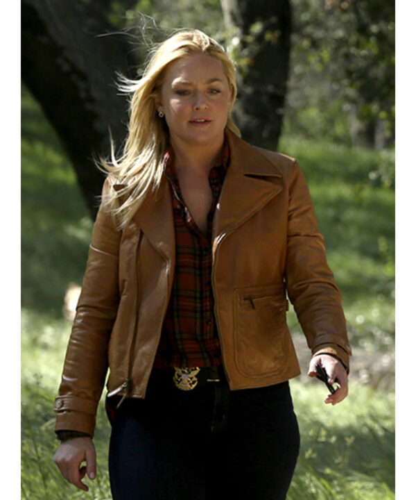 May Dawson NCIS S14 Brown Leather Jacket