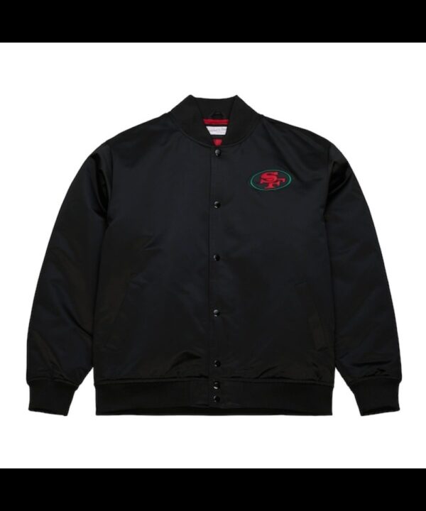 49ers Black Excellence Varsity Jacket