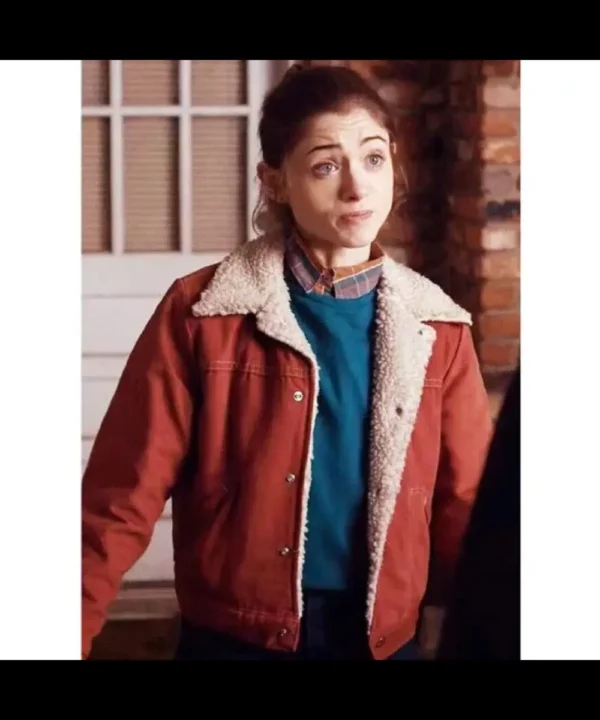 Stranger Things Nancy Wheeler Red Denim Jacket