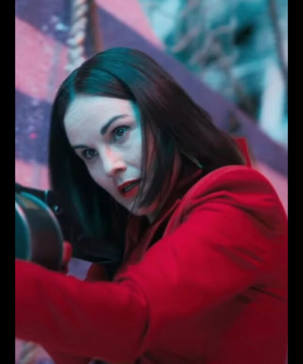 Michelle Dockery Boy Kills World 2024 Red Blazer