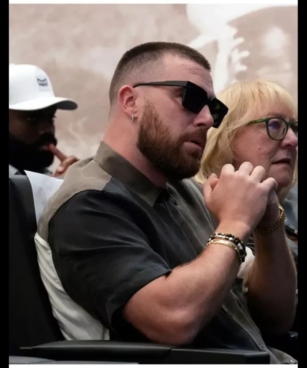 Jason Kelce Retirement Press Conference Travis Kelce Shirt