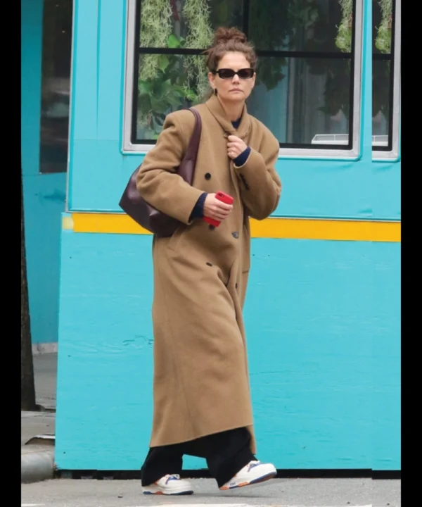 NYC Katie Holmes Street Style Trench Coat