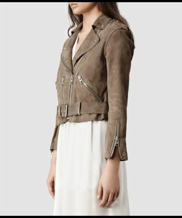 Ophelia Pryce The Royals Brown Jacket