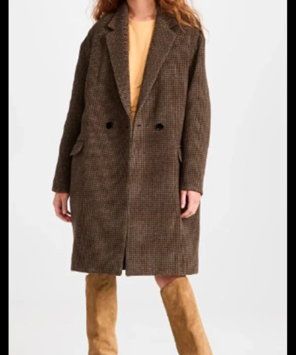 The Girls On The Bus 2024 Melissa Benoist Coat