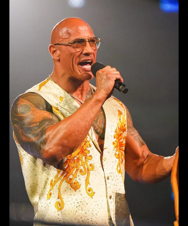 The Rock Concert Smackdown Versace White Vest