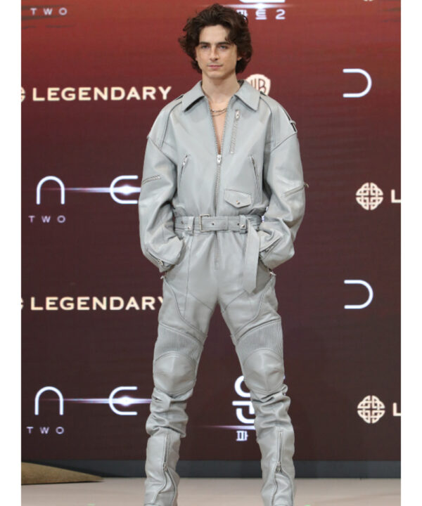 Timothée Chalamet Dune Part Two press conference Jumpsuit