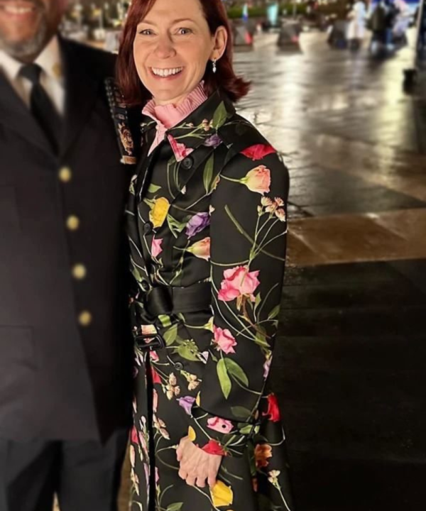 Carrie Preston Elsbeth 2024 Floral Trench Coat