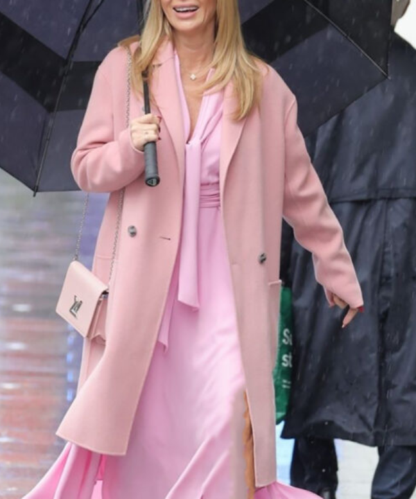 Amanda Holden Wool Pink Coat
