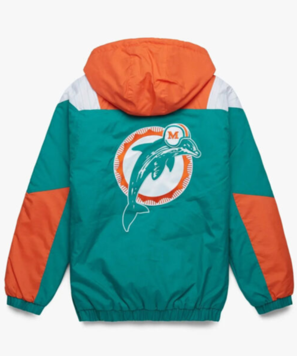 Dolphins Green Hooded Jacket