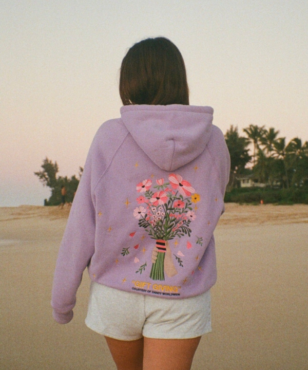 Gift Giving Oversized Lux Hoodie in Lavender